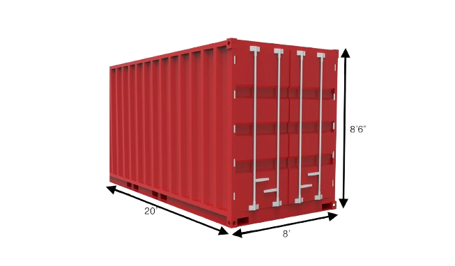 40ft High Cube 1 Trip Blue Shipping Container (40HC1TRIPBLUE)