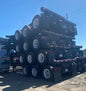 20 foot tri axle chassis trailers rear view.webp