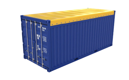20ft open top container front view 1