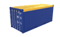 20ft open top container front view 1