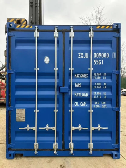 New 45‑ft High Cube Shipping Container – Bold Blue Finish