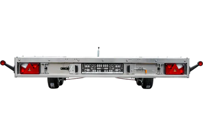UNIPLAT 600 ALU two-axle aluminum platform recovery vehicle, 3500 kg GVWR, with loading ramps