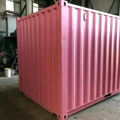 10 ft Pink Container with Roll‑Up Door