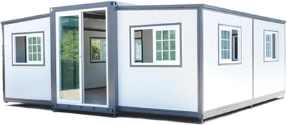 Modern extendable prefabricated house 5.5 x 6 m with wardrobe, exquisite and modern design, for living and working