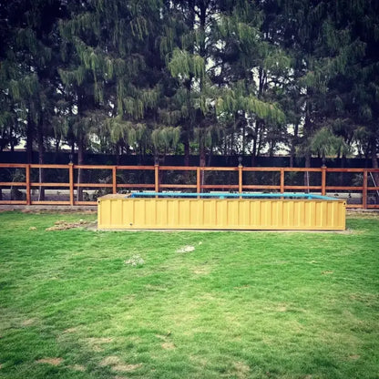 20-foot prefabricated outdoor swimming pool made from a shipping container