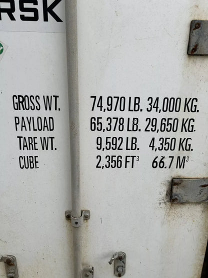 Maersk RAHC-031 Used 40ft Cold Storage Reefer Container – Model CCR18060