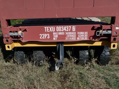 20′ Flat Rack Shipping Container – One Trip, For Equipment, Oversize Items